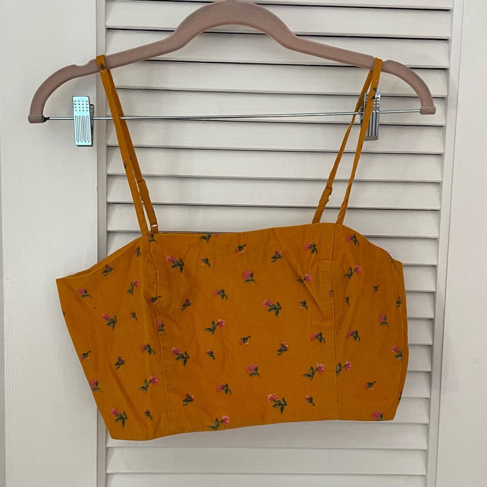 AE Floral Cropped Tank